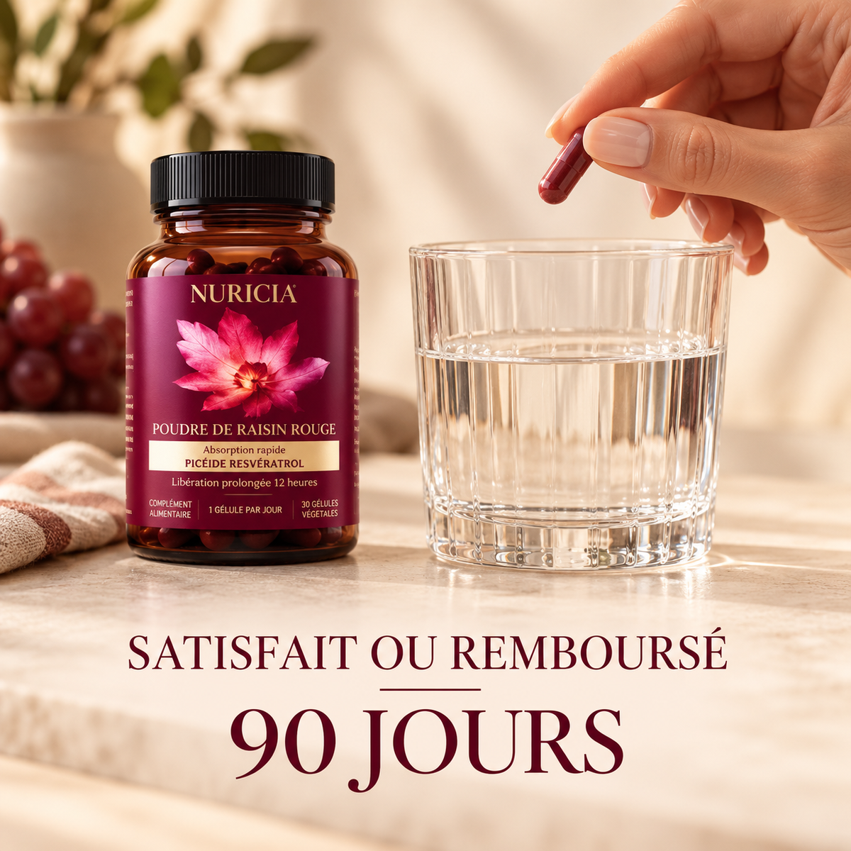 Bien vieillir avec le raisin rouge