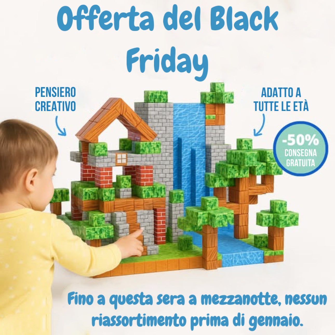 Blocchi magnetici per costruzioni Minecraft