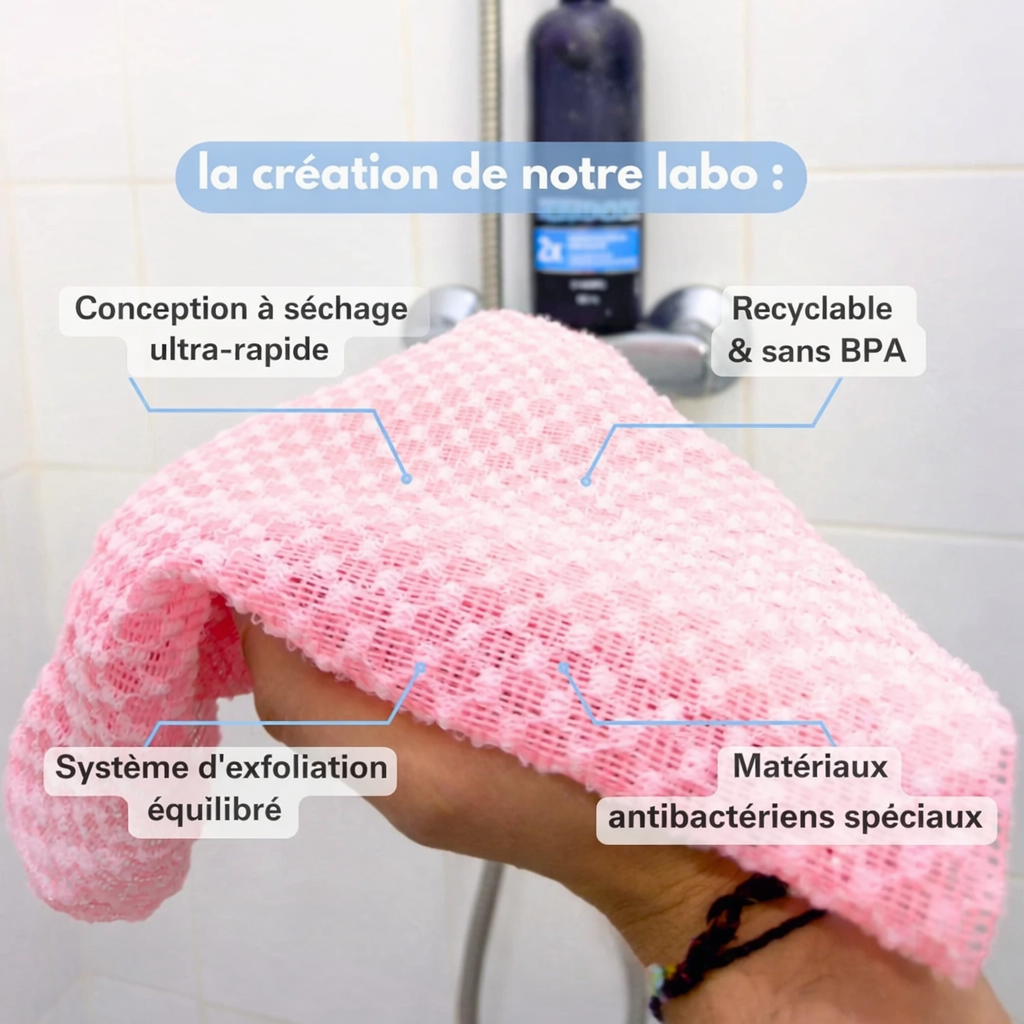 Serviette de douche exfoliante Nuricia