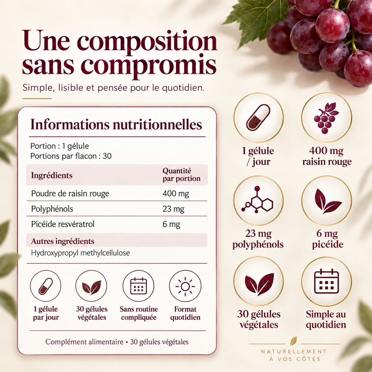 Bien vieillir avec le raisin rouge