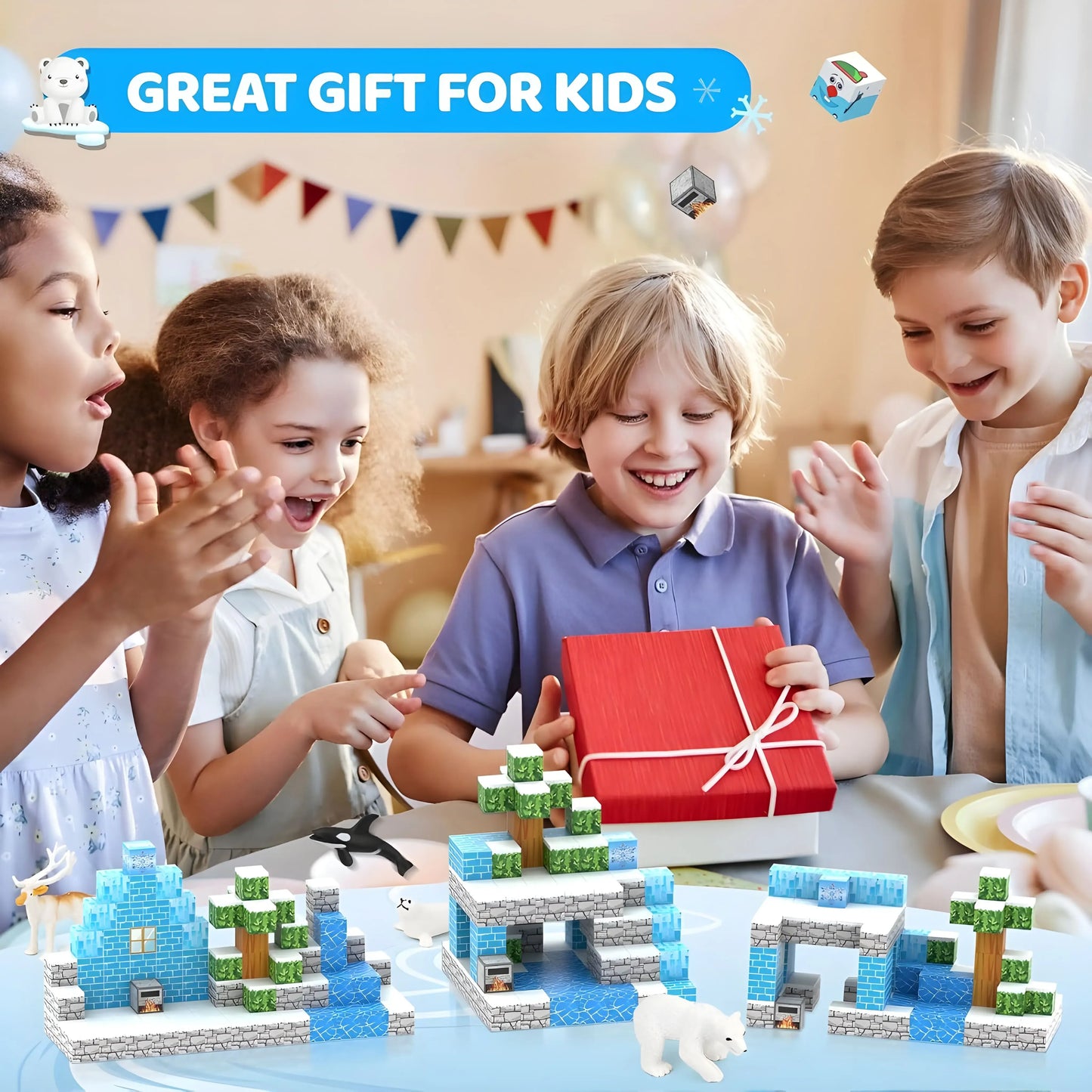 Blocchi magnetici per costruzioni Minecraft